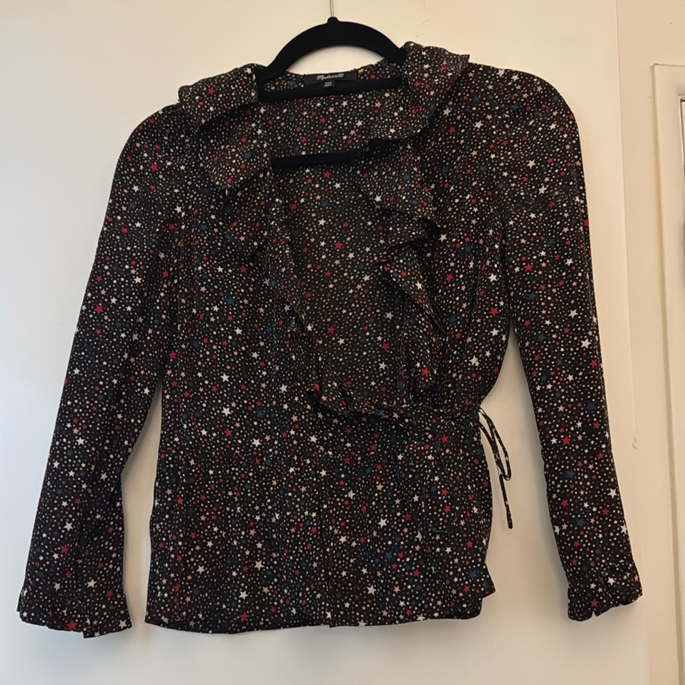 XXS Madewell Star print blouse, great condition